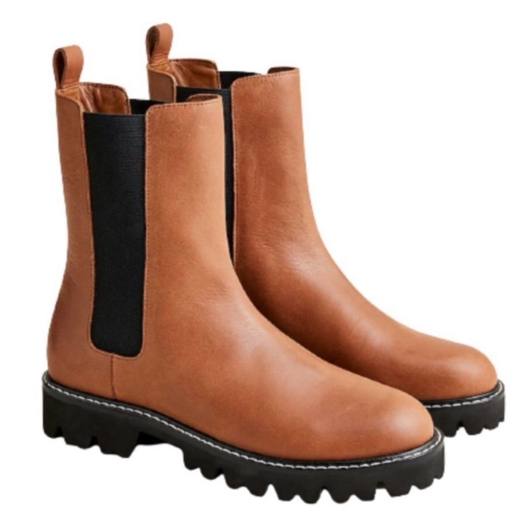 J Crew Gwen Chelsea boot sz 8 brown